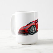 Cartoon Supercar Kaffeetasse (Vorderseite Links)