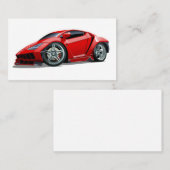 Cartoon Supercar Visitenkarte (Vorne/Hinten)