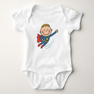 Cartoon Superhero Boy Flying Kids T - Shirt