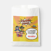 Cartoon Superhero Comic Book Boy's Party Vielen Da Geschenktütchen (Vorderseite)