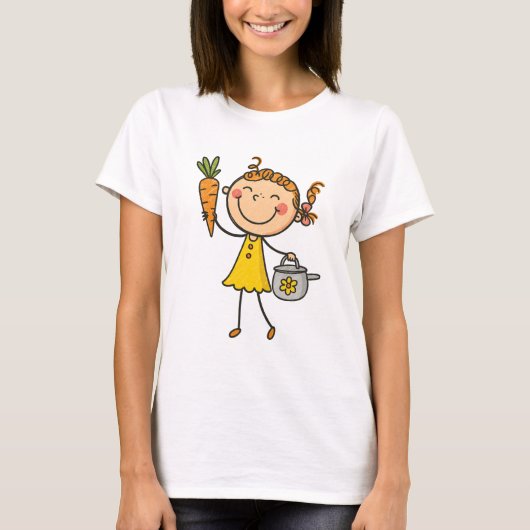 Cartoon Superhero Girl Kinder Shirt (Vorderseite)