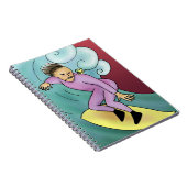 Cartoon Surfer Notizblock (Rechte Seite)