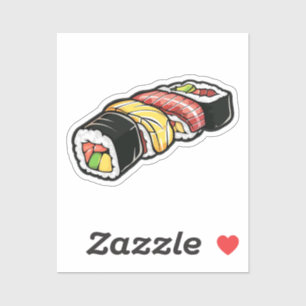 Cartoon Sushi Aufkleber