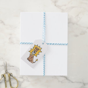 Cartoon süßer Löwe Kinder Retro Safari Dschungel T Geschenkanhänger
