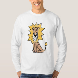 Cartoon süßer Löwe Kinder Retro Safari Dschungel T T-Shirt