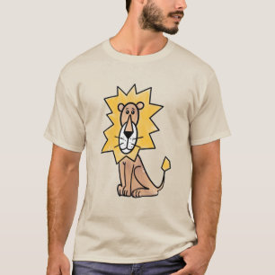 Cartoon süßer Löwe Kinder Retro Safari Dschungel T T-Shirt