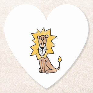 Cartoon süßer Löwe Kinder Retro Safari Dschungel T Untersetzer