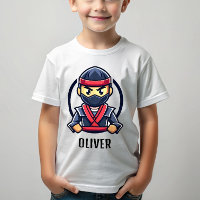 Cartoon süßer Ninja Krieger für Jungen