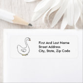 Cartoon Swan Graceful White Bird Design (Insitu)
