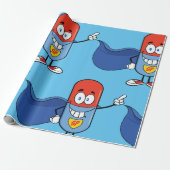 Cartoon Tablette Kapsel Geschenkpapier (Ungerollt)