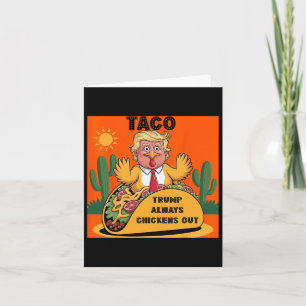 Cartoon Taco - trump Karte