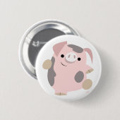 Cartoon-Tanzen-Schweinknopf-Abzeichen Button (Vorne & Hinten)