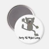 Cartoon Tanzkatze Magnet (Vorderseite/Rückseite)