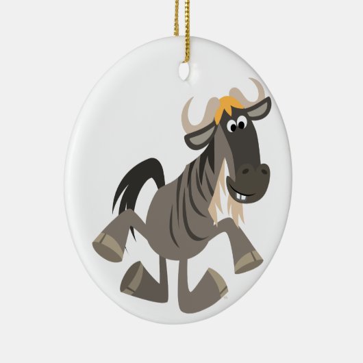 Cartoon Tap Dancing Wildebeest Ornament (Rechts)