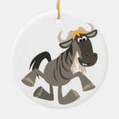 Cartoon Tap Dancing Wildebeest Ornament (Hinten)