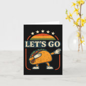 Cartoon Tariff Tacab Artwork Retro Sunset Style Karte (Gelbe Blume)