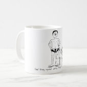 Cartoon-Tasse - Anzugs-Hosen Kaffeetasse (Vorderseite Links)