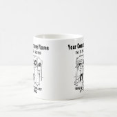 Cartoon-Tasse für Reifen und Abgasanlagen Kaffeetasse (Mittel)