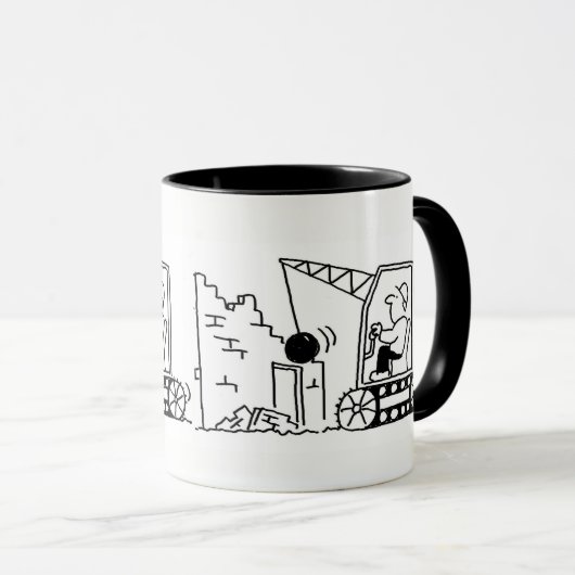 Cartoon-Tasse Tasse (VorderseiteRechts)