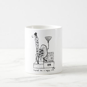 Cartoon-Tasse - unerwartetes Einzelteil Kaffeetasse