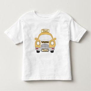 Cartoon-Taxi-Fahrerhauskleinkindjungen-T - Shirt