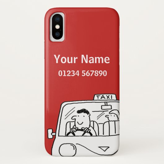 Cartoon Taxi Theme Case-Mate iPhone Hülle (Rückseite)