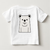 Cartoon Teddy Bar Baby T-shirt (Rückseite)