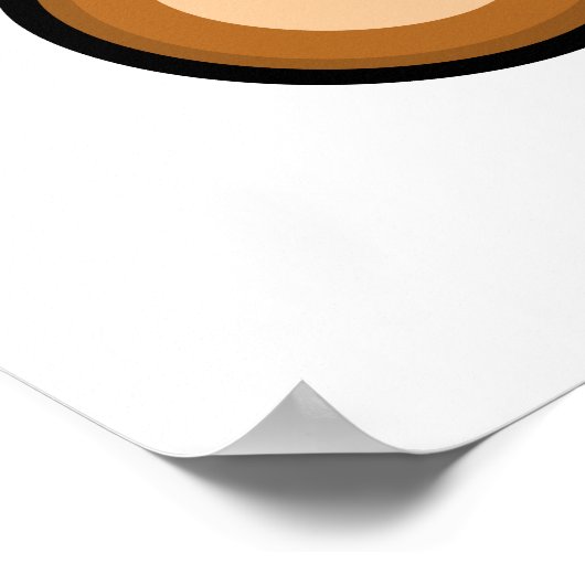 Cartoon Teddy Bar Poster (Ecke)