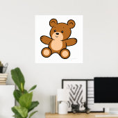 Cartoon Teddy Bar Poster (Heimbüro)