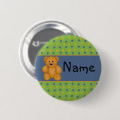 Cartoon Teddy Design Button (Vorne & Hinten)