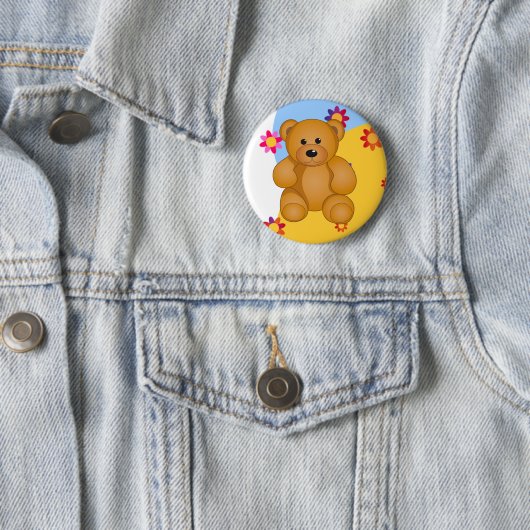 Cartoon Teddy Design Button (Beispiel)