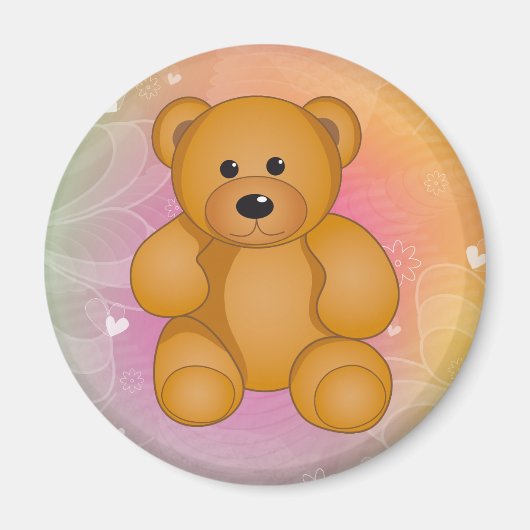 Cartoon Teddy Design Magnet (Vorne)