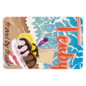 Cartoon Tenby Pembrokeshire Magnet (Horizontal)