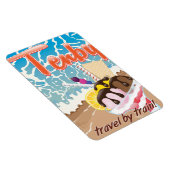 Cartoon Tenby Pembrokeshire Magnet (Rechte Seite)