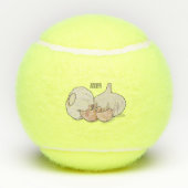 Cartoon Tennisbälle (Rückseite)