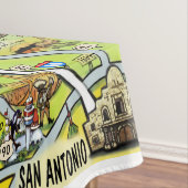 Cartoon Texas Hill Tischdecke (Beispiel)