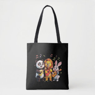 🎵 Cartoon-Tier-Musikparty – Lustige und niedliche Tasche