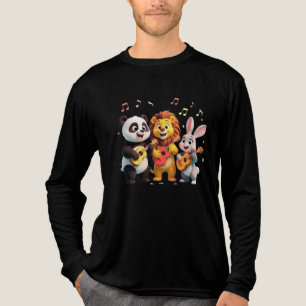 🎵 Cartoon-Tier-Musikparty – Lustige und süße Musi Tri-Blend Shirt