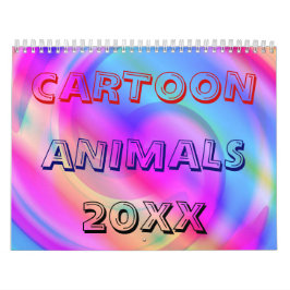 Cartoon Tiere 20XX Kalender