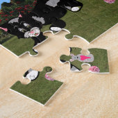 Cartoon Tiere im Garden Jigsaw Puzzle (Seite)