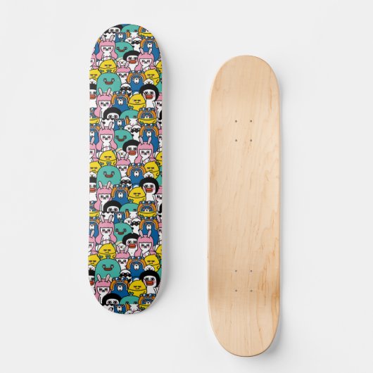 Cartoon Tiere Skateboard Deck (Vorderseite)