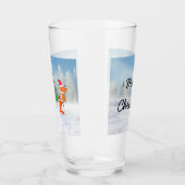 Cartoon Tiere tanzen um den Weihnachtsbaum herum Glas (Links)