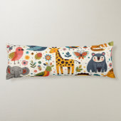 Cartoon Tiermuster Seitenschläferkissen (Rückseite)