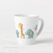 Cartoon Tierparade in Pastel - Fun Tasse Design (Rechte Ecke)
