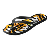 Cartoon Tiger Animal Print Flip Flops Badesandalen (Schrägansicht)