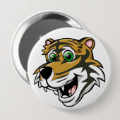 Cartoon-Tiger Button (Vorne & Hinten)