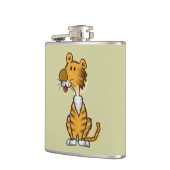 Cartoon Tiger Flachmann (Links)