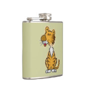 Cartoon Tiger Flachmann (Rechts)