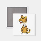 Cartoon Tiger Magnet (Vorderseite/Rückseite)