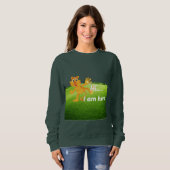 Cartoon Tiger Mascot Sweatshirt (Vorne ganz)